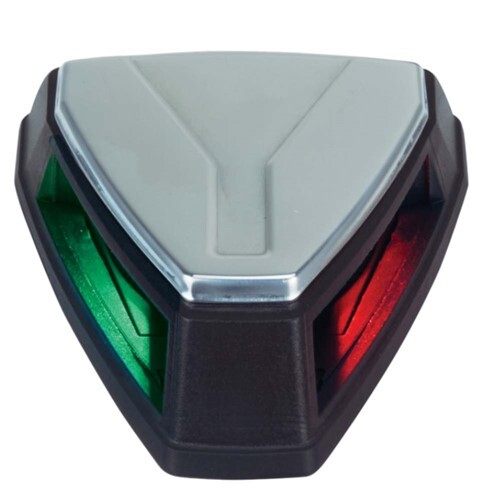 PERKO 12V LED BICOLOR NAVIGATION LIGHT BLACK/SS 0655001BLS