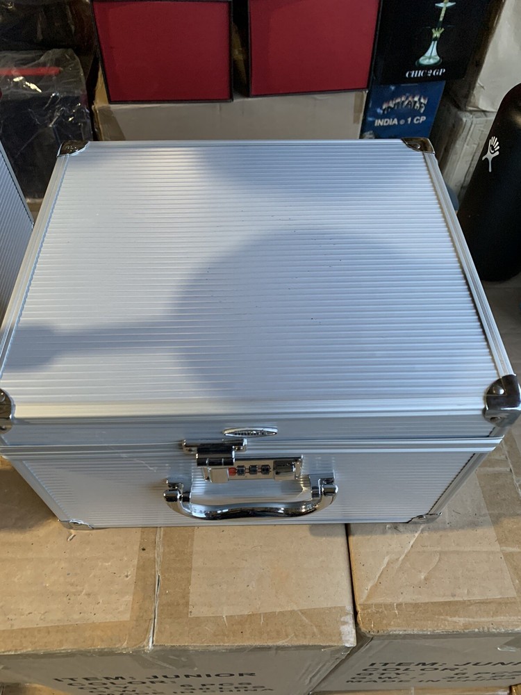INHALE 21’’ HEAVY DUTY SOLID BRASS HOOKAH IN A SUITCASE * BLACK*