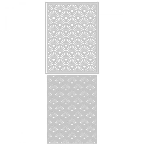 Sizzix Thinlits Layered Geo Shells Cutting Dies Paper Crafts Card Making 665313