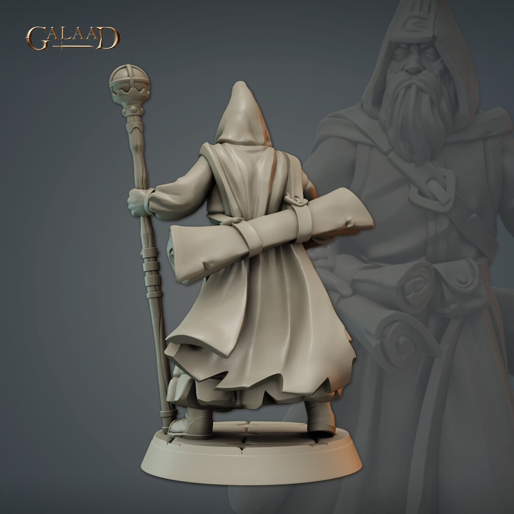 Wizard / Priest A - Galaad Miniatures - Dungeons and Dragons