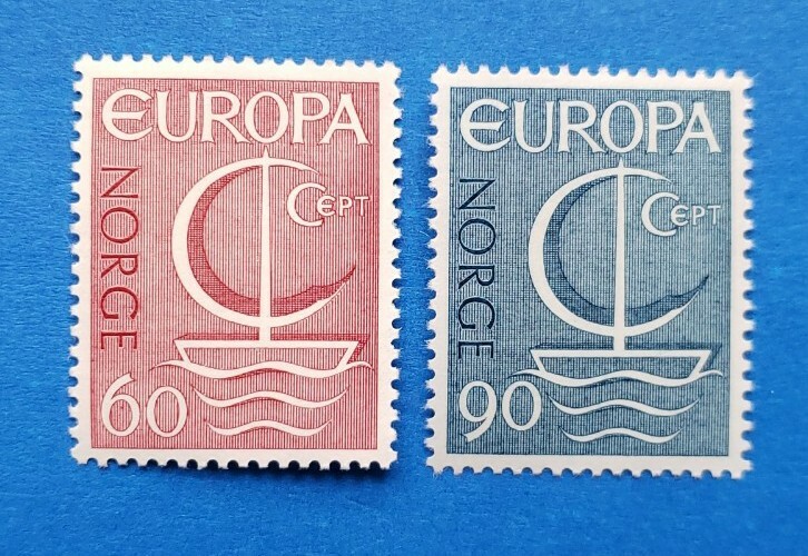 Norway Stamps, Scott 496-497 Complete Set MNH