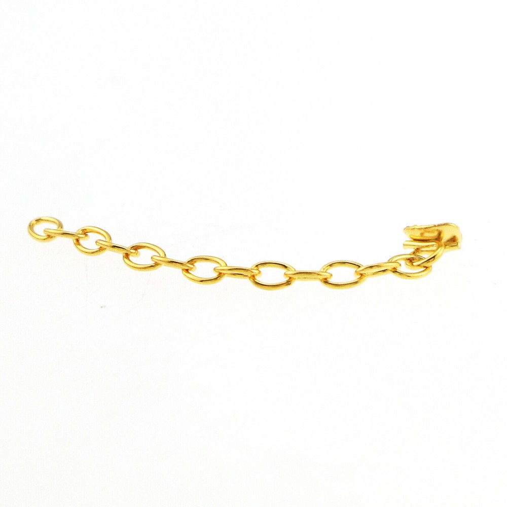10 Pcs Dental Orthodontic Traction Chain Gold Plated Lingual Button Rectangular