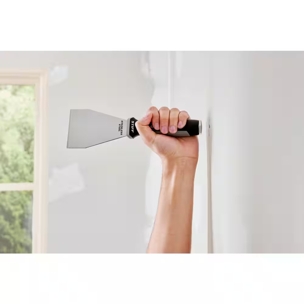 3 In. Flat Extendable Scraper with Stainless Steel Blade