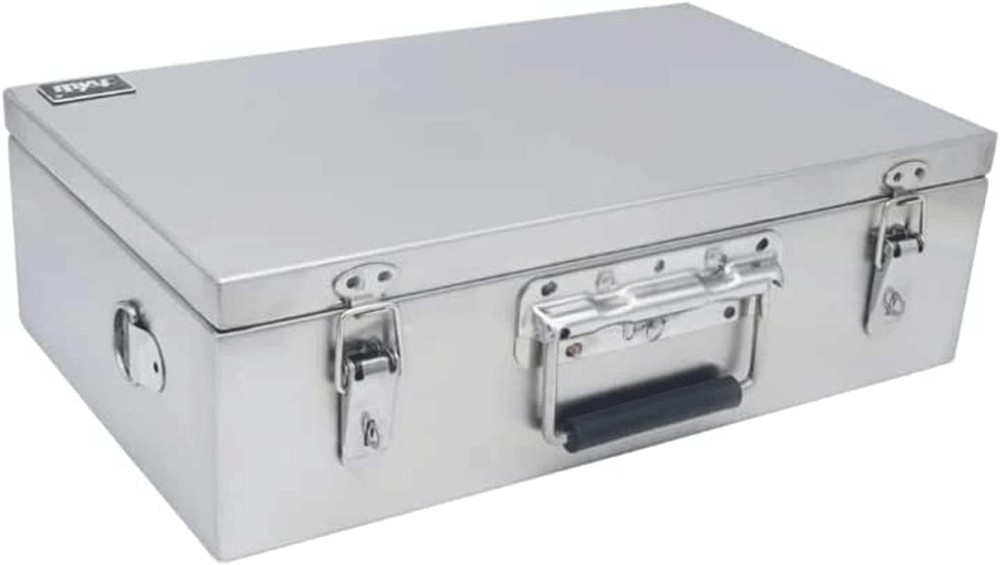 LIOONS Tool Box Stainless Steel Tool Boxes Organizer Tool Set with Comfortable H