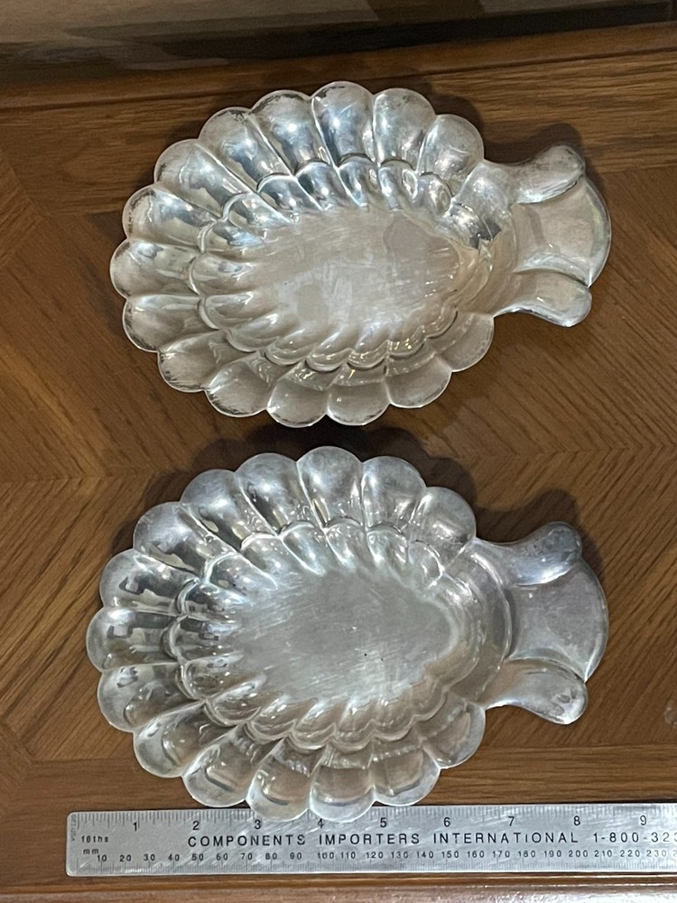 2 - STERLING SILVER BOWLS  BY FB ROGERS PATTERN 427   278g
