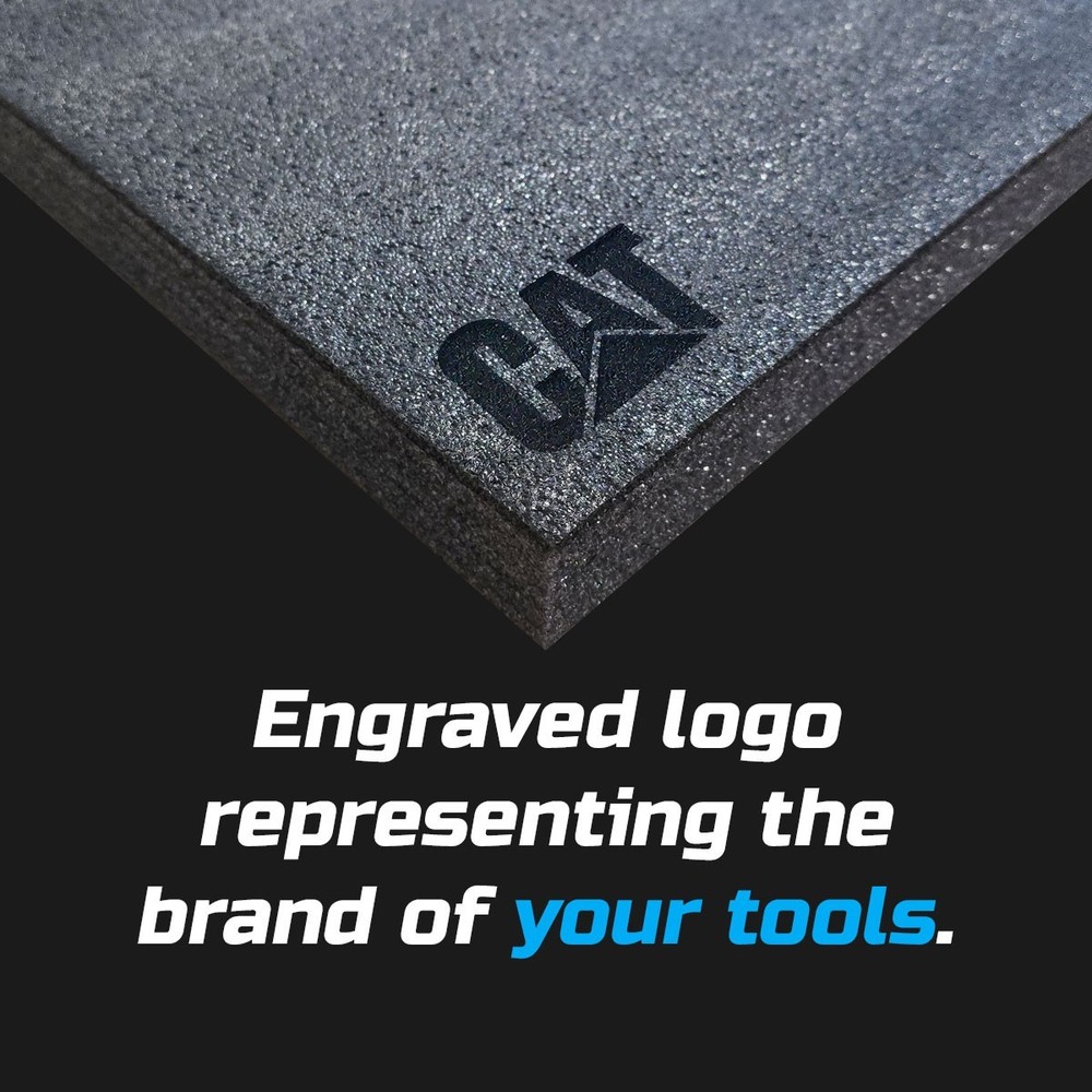 CAT dark shadow foam tool tray insert storage organizer toolbox tool kit set