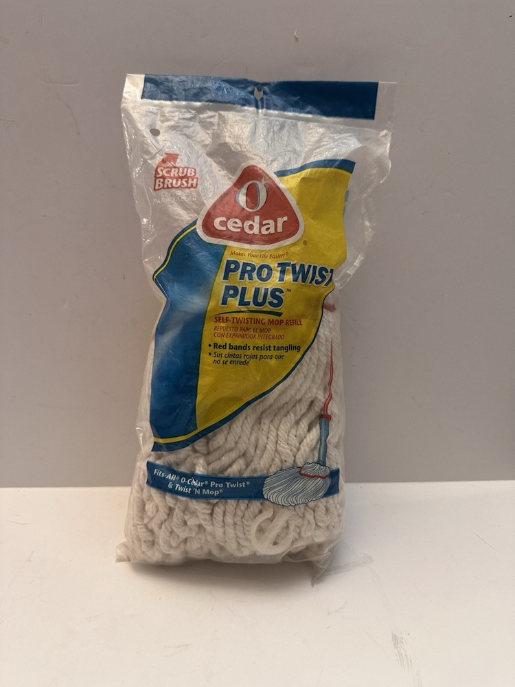 O-Cedar Pro Twist Plus Mop Head Refill Self Twisting Mop Refill