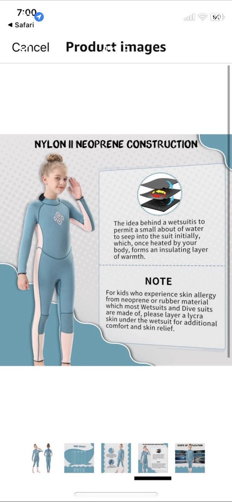 Seaskin Wetsuit, Never Worn