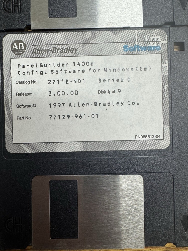 Allen Bradley Software Floppy Disk Lot