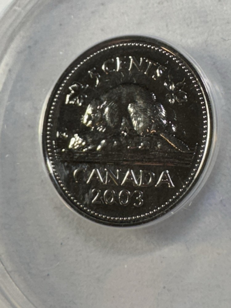 2003-P Canada 5 Cents Graded MS 68 by ANACS