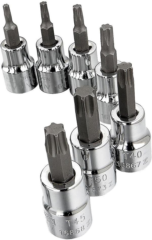 Durable Rust-Free Torque Bit Socket Set for Better Precision Control (7 pcs)