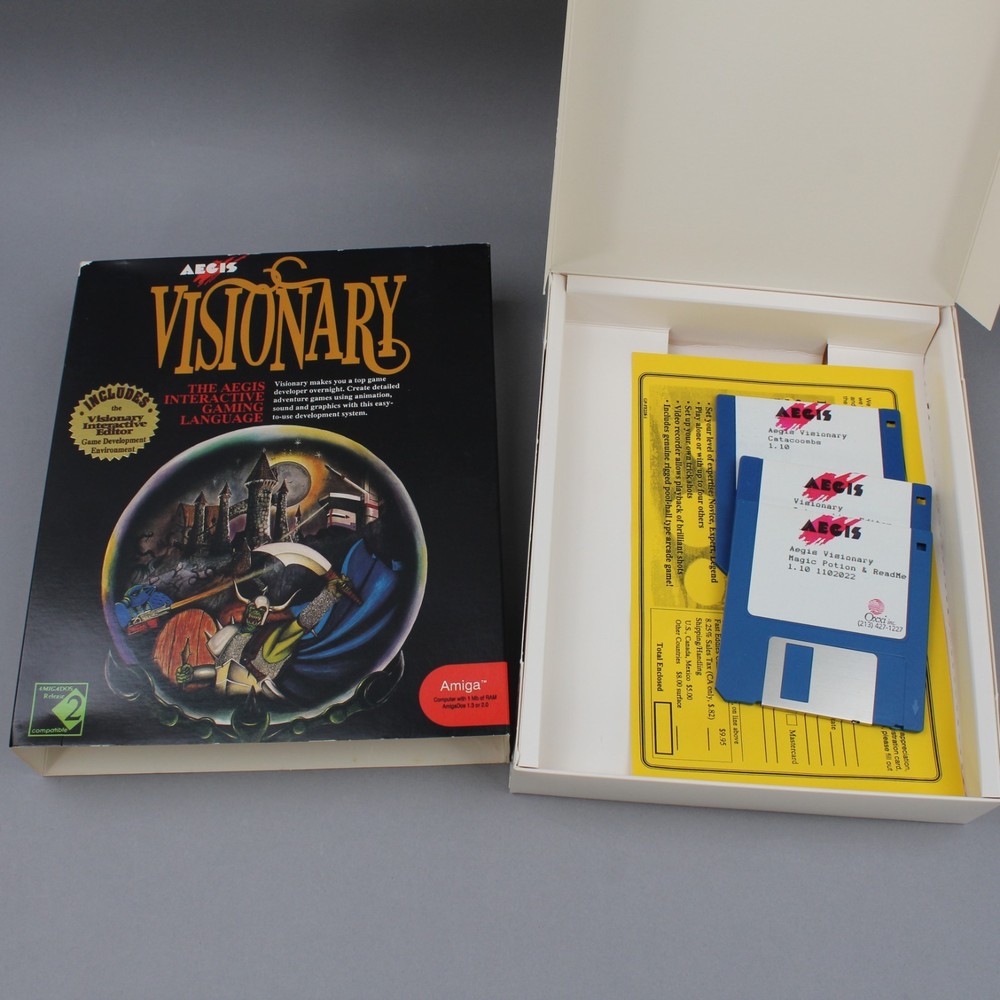 Aegis Visionary D&D Style Game Development Software for Commodore Amiga 3.5"