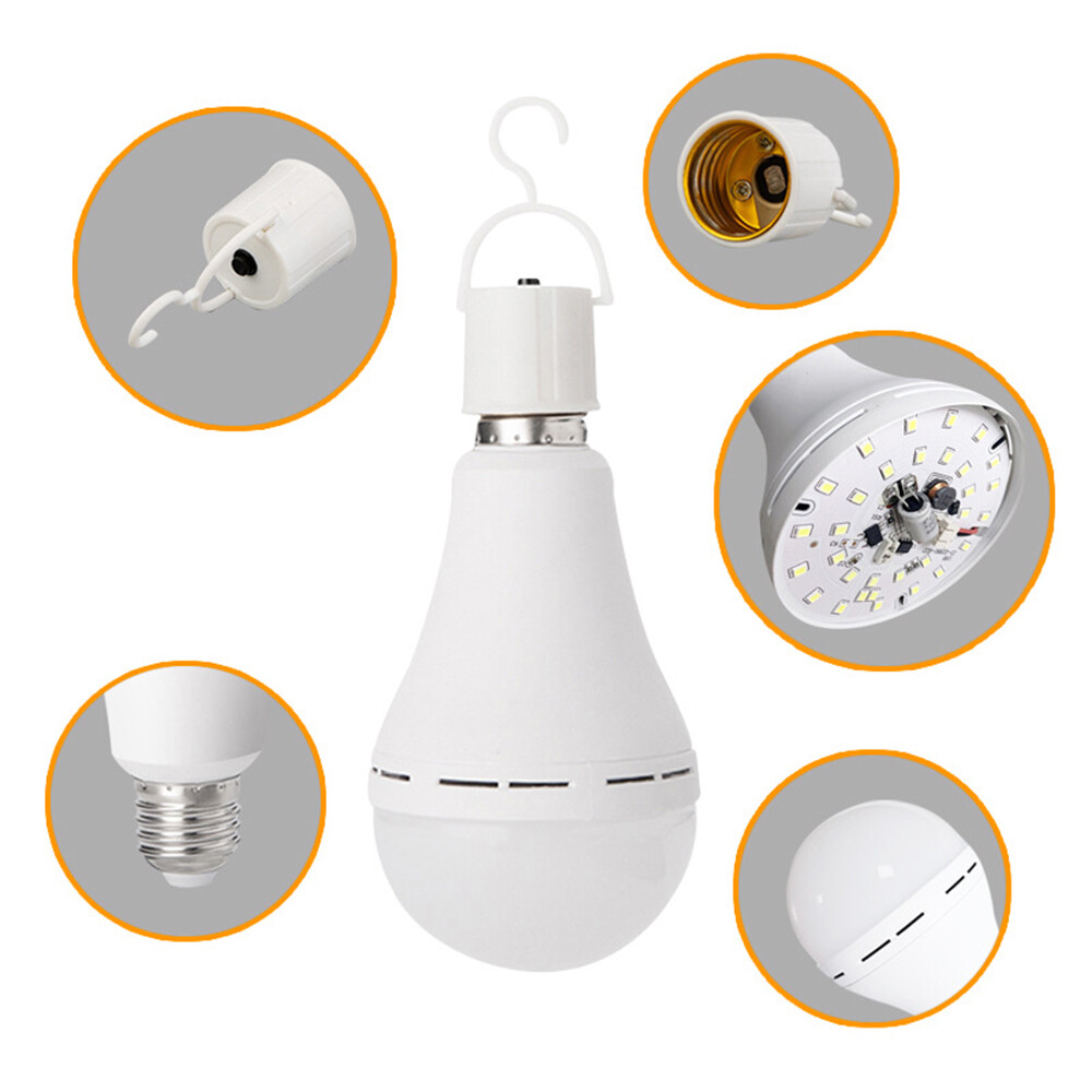 2/4/6 Pack Rechargeable Emergency Light Bulb for Power Outage Battery Operated