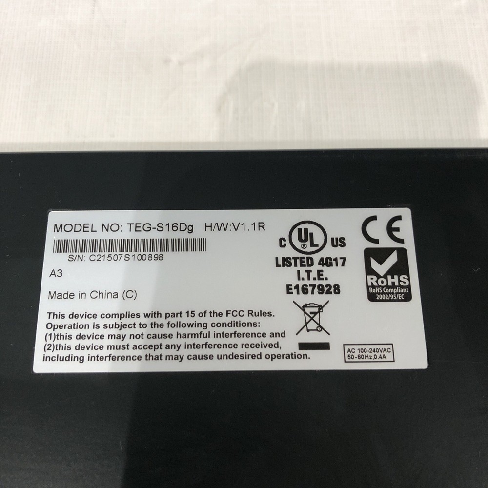 TRENDnet TEG-S16Dg 16-Ports External Switch