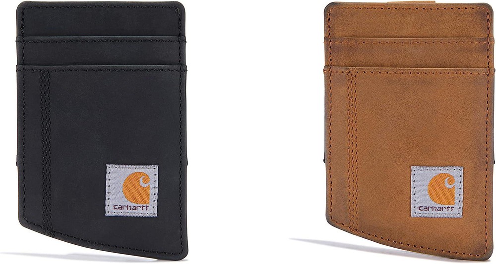 Carhartt Men's Saddle Leather Front Pocket Wallet