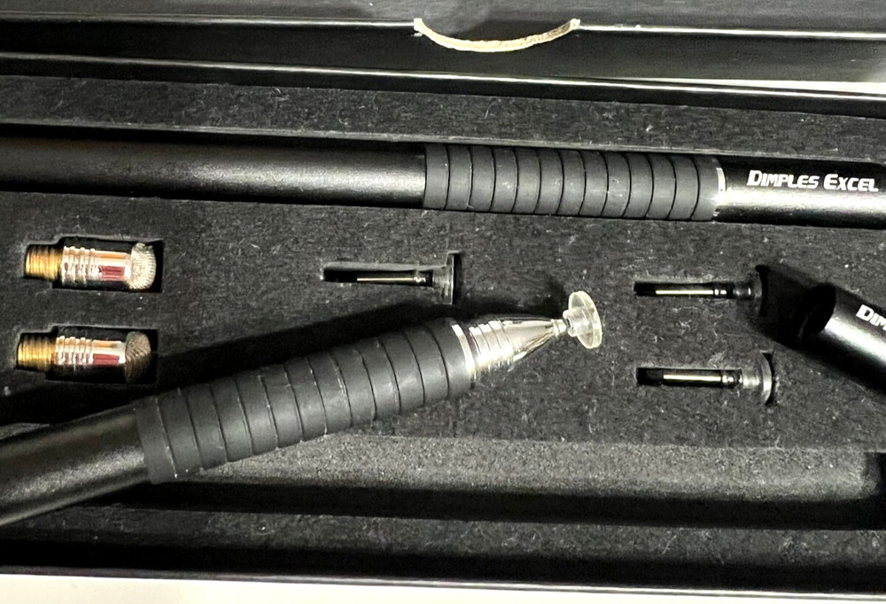 Dimple Excel 2 Black Stylus with 3 Attachments Each Lightly used