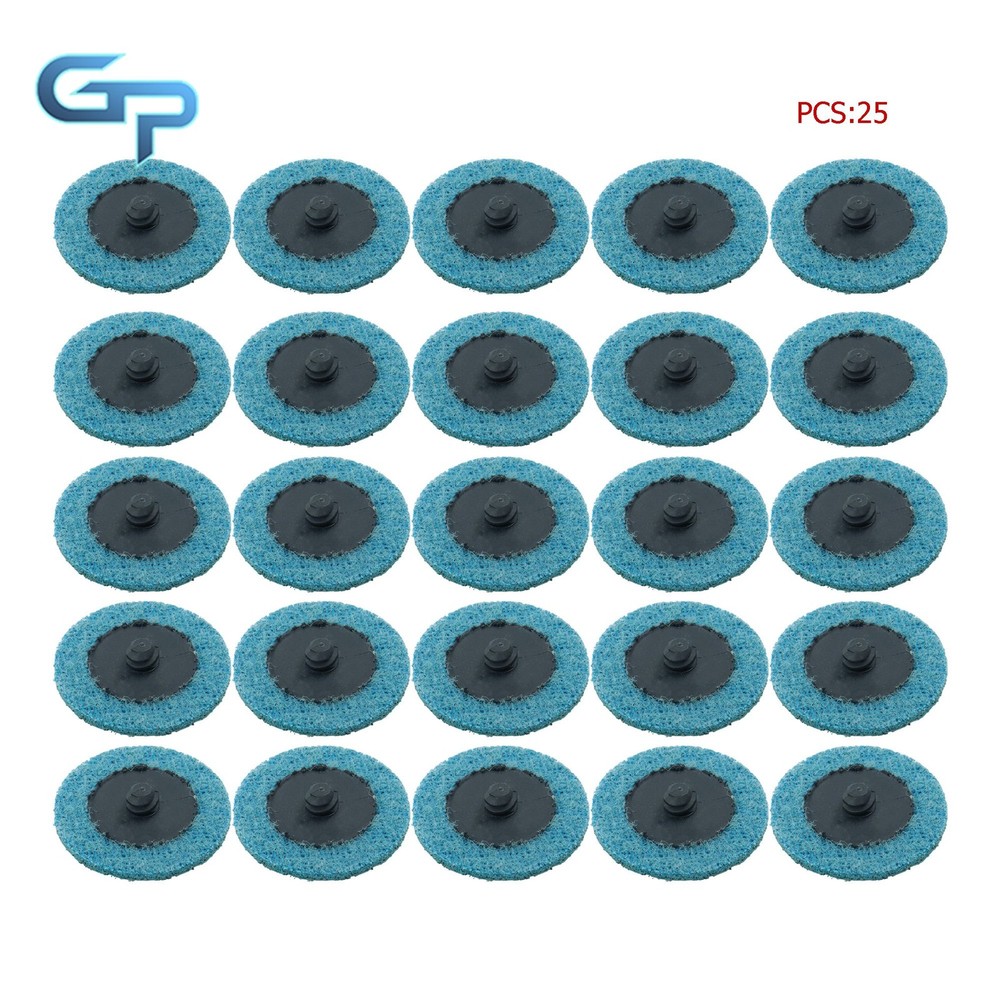 25 Pack 2 Inch Surface Conditioning Quick Change Discs Fine Prep Pad Discs