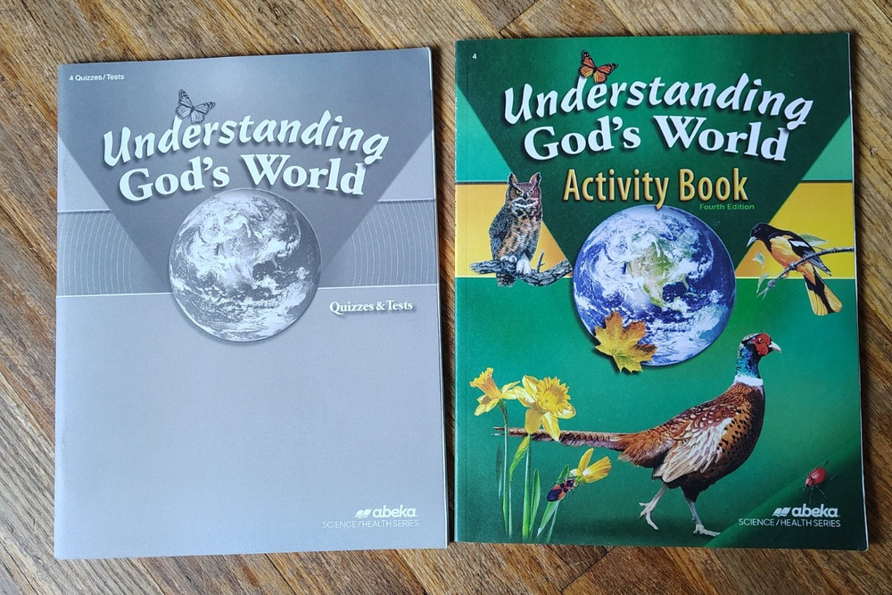 Abeka Understanding God's World 4th Ed Student Quiz/Test book & activity book