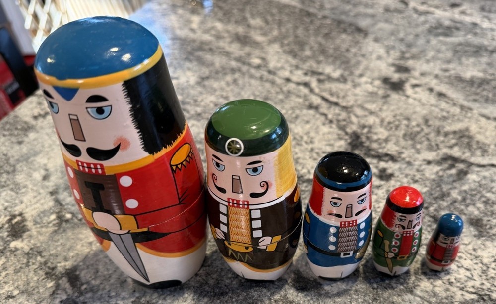 Nutcracker Nesting Doll 5 Pieces