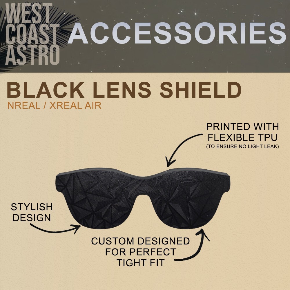 XREAL / NREAL AIR Black Lens Shield