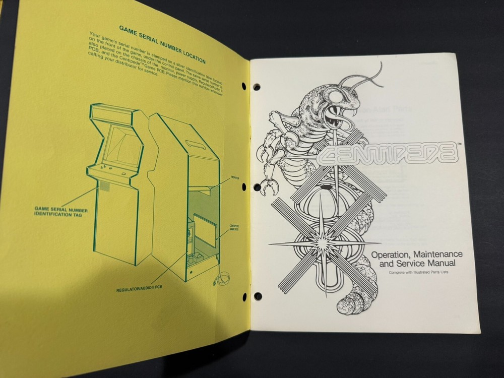 Atari Centipede Arcade Operation, Maintenance and Service Manual