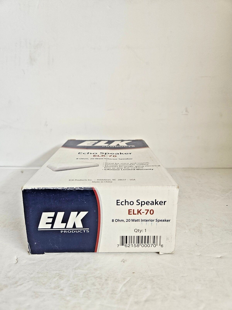 ELK Products ELK-70 Echo Speaker, 20 Watts Nominal, Surface Mount, NEW
