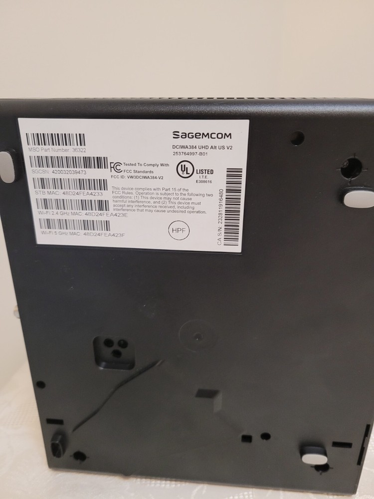 SAGEMCOM BROANDS DCIWA384-V2 Set-Top-Box