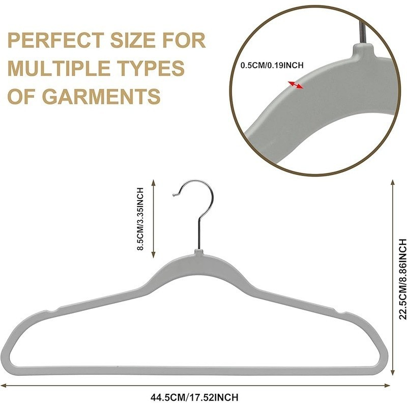 Heavy Duty Anti Rust Plastic Hangers Fast Easy Clothes Hanging Solution New