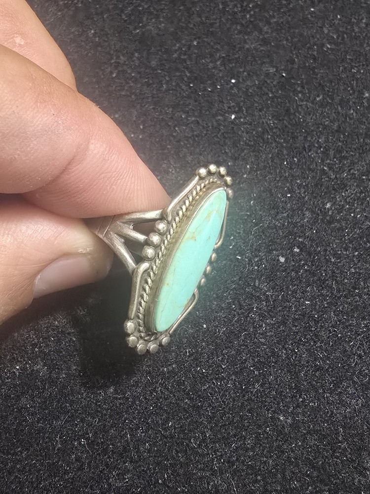 Native American Turquoise and Sterling Silver Ring