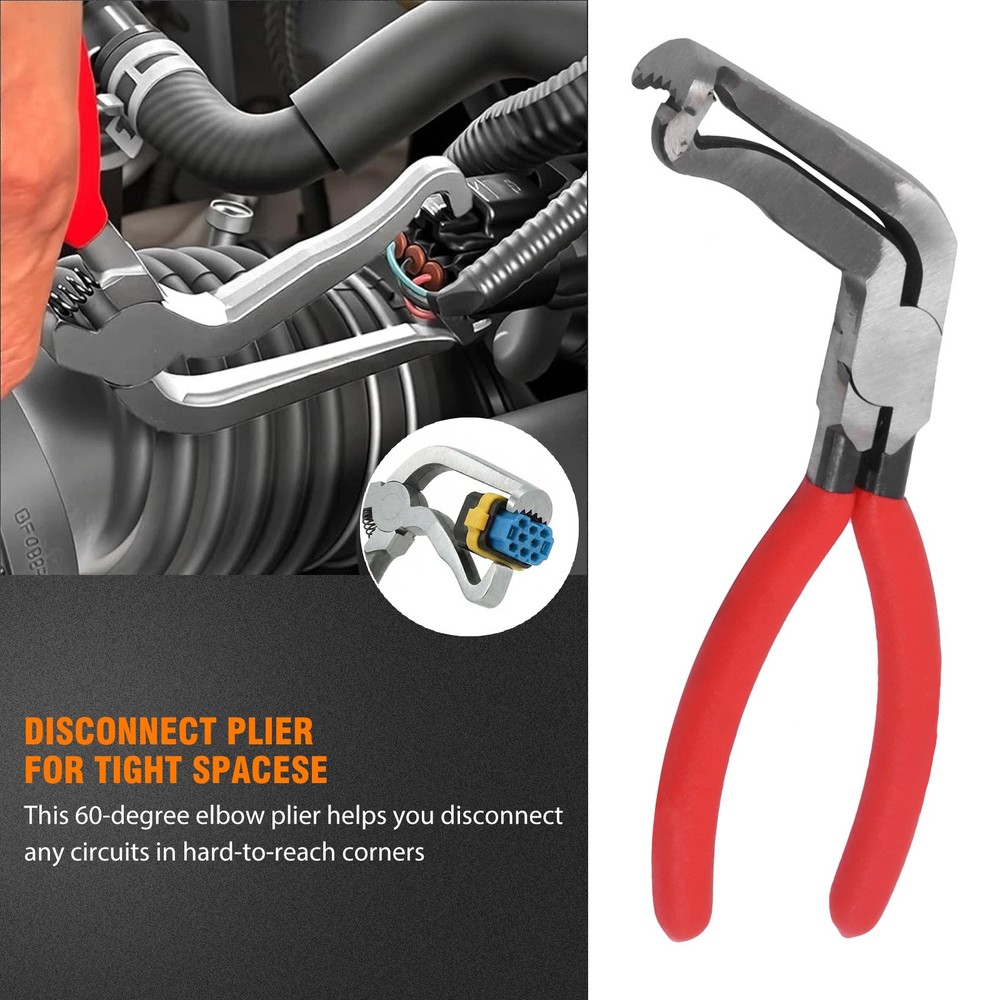 4PC Electrical Disconnect Pliers Connector Separator Terminal Plug Removal Tool.