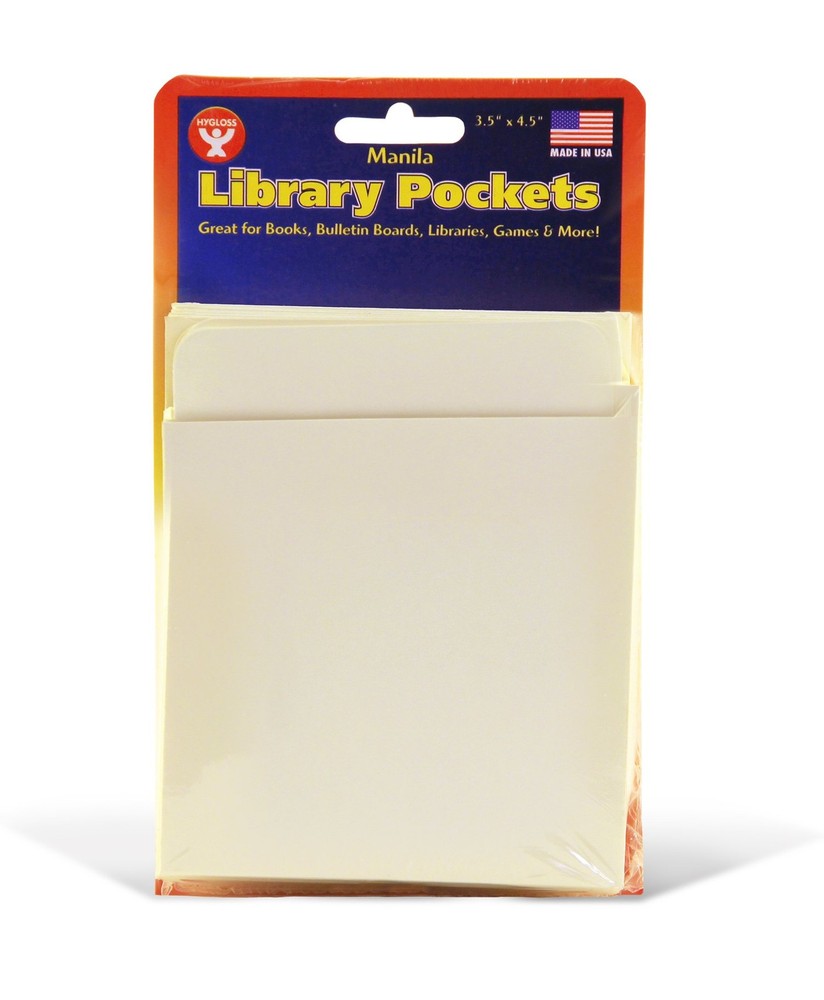 Hygloss Products Manila Library Pockets � Pocket Envelopes