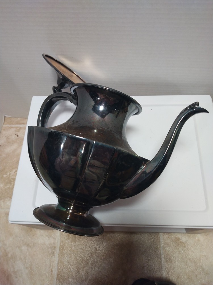 Silverplated Tea Set Forbes Pattern 264, Includes Creamer, Sugar,lid and Teapot