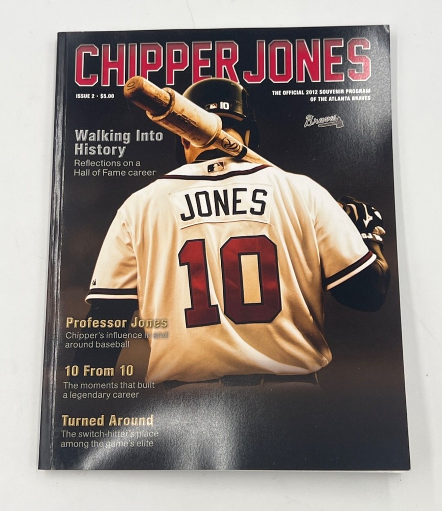 Chipper Jones Atlanta Braves 2012 Souvenir Program Issue #2