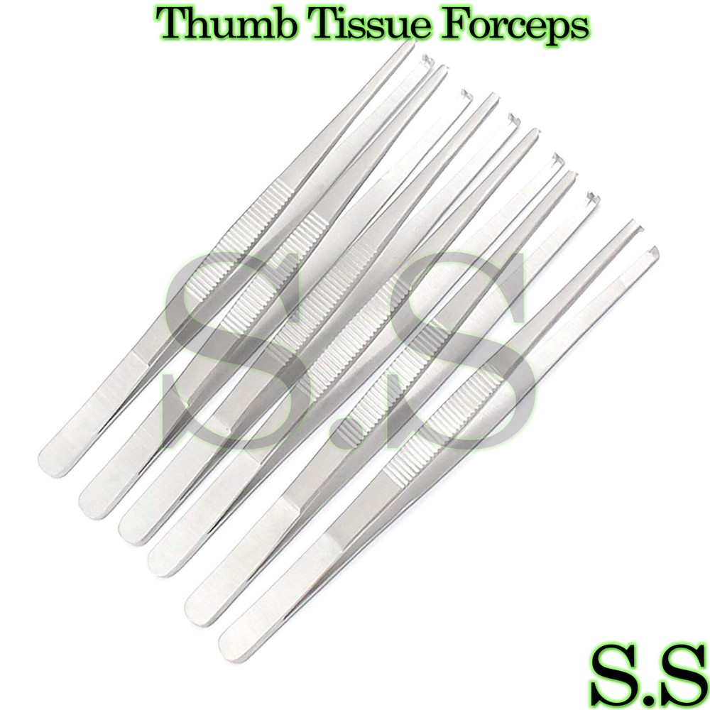 6 Thumb Tissue Forceps 5.00" 1x2 Teeth