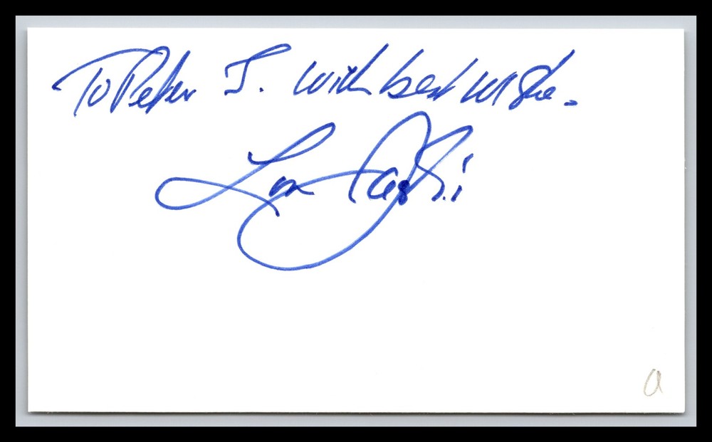 Lou Jacobi - Actor - 3x5 Card - Signed / Autograph (a)