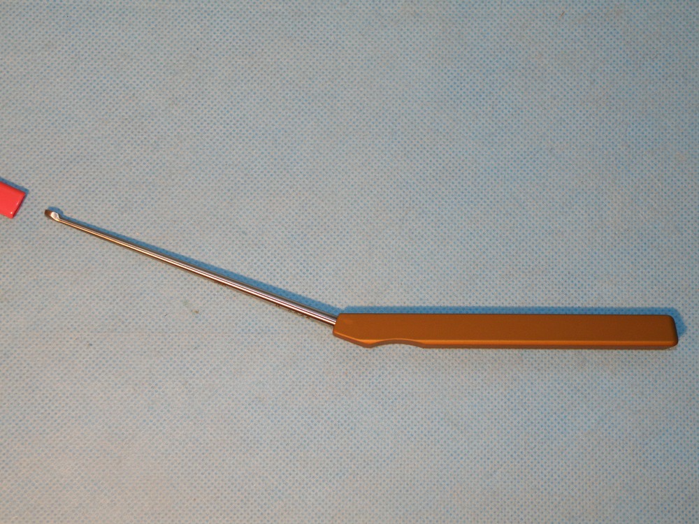 SEC Micro Axial Curette, 10 inch Straight Down #1 Orange, Model U-0066