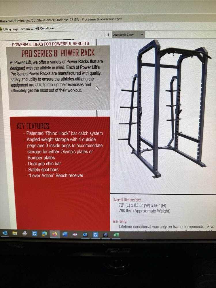 Power Lift Pro series 9ft Full Rack