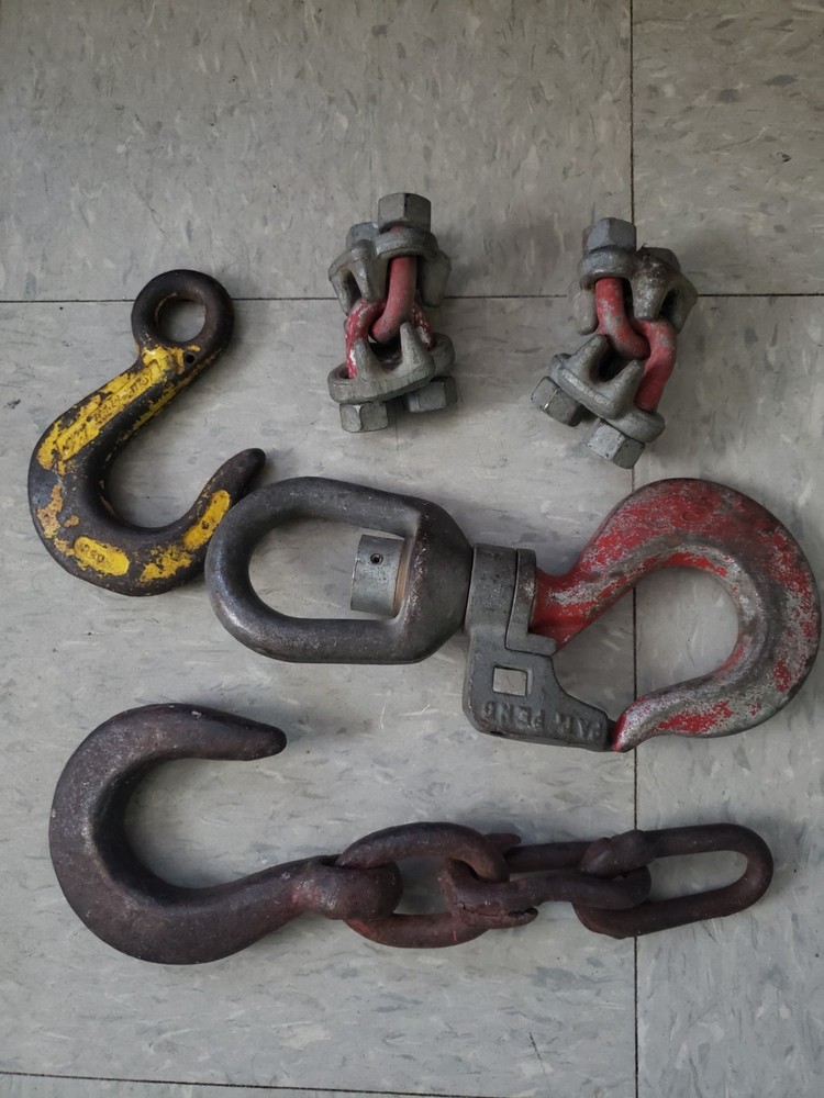 Vintage Crosby-Laughlin Tow Hook & Other Unbranded Hooks