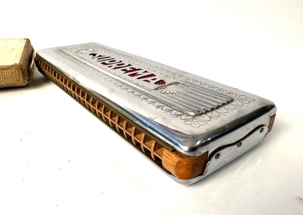 Vintage SUPREMA Harmonica with original Box!