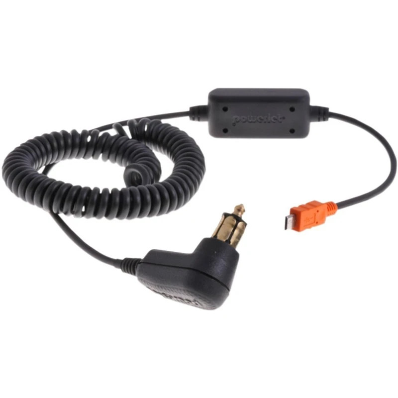 Powerlet Low Profile Plug (BMW DIN) to Micro USB Charging Cable