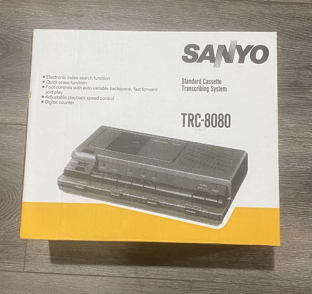 Sanyo TRC 6400 Memoscriber Microcassette Transcriber New