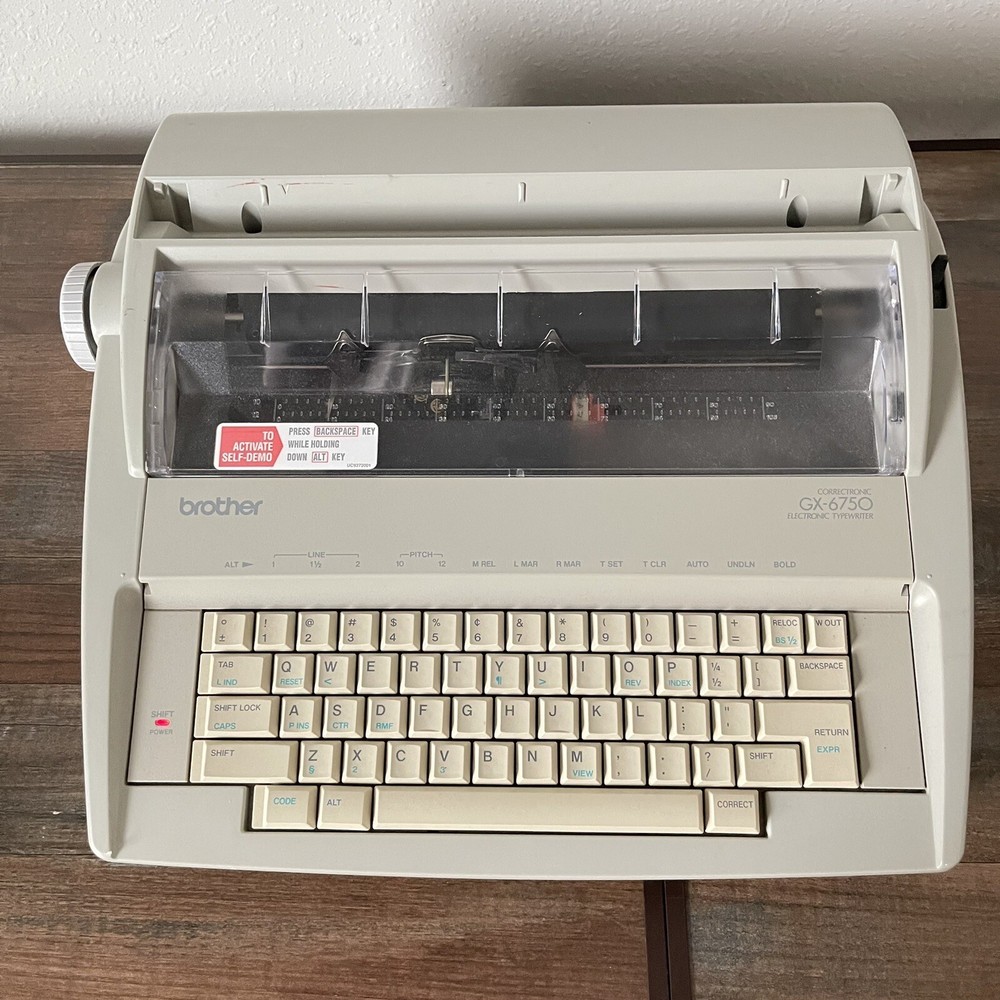 Brother Correctronic GX-6750 Electronic Typewriter Tested & Works
