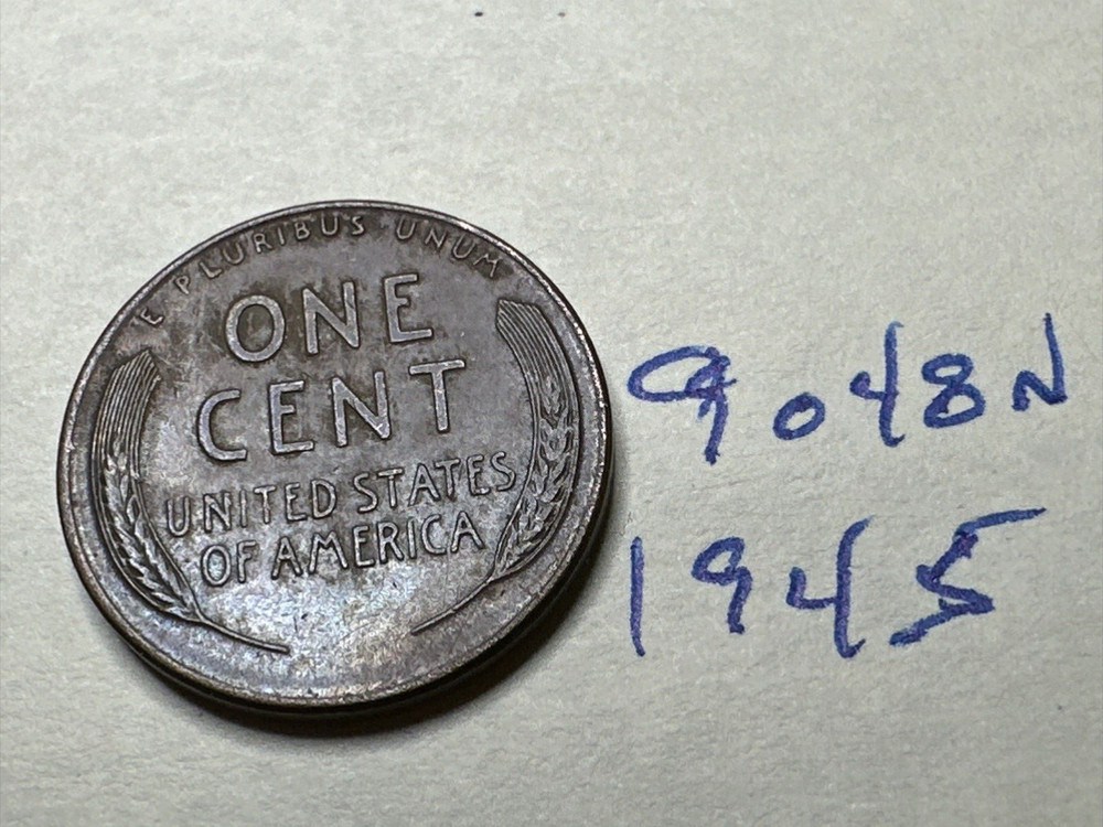 1945 P Lincoln Wheat Cent PENNY 9048N