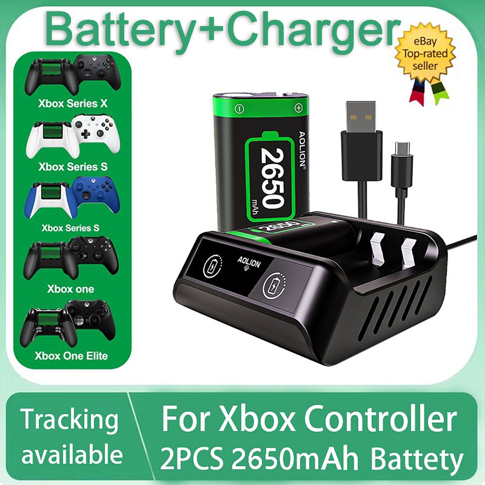 For XBOX ONE Controller Battery Charging Dock + 2x Rechargeable Battery Pack