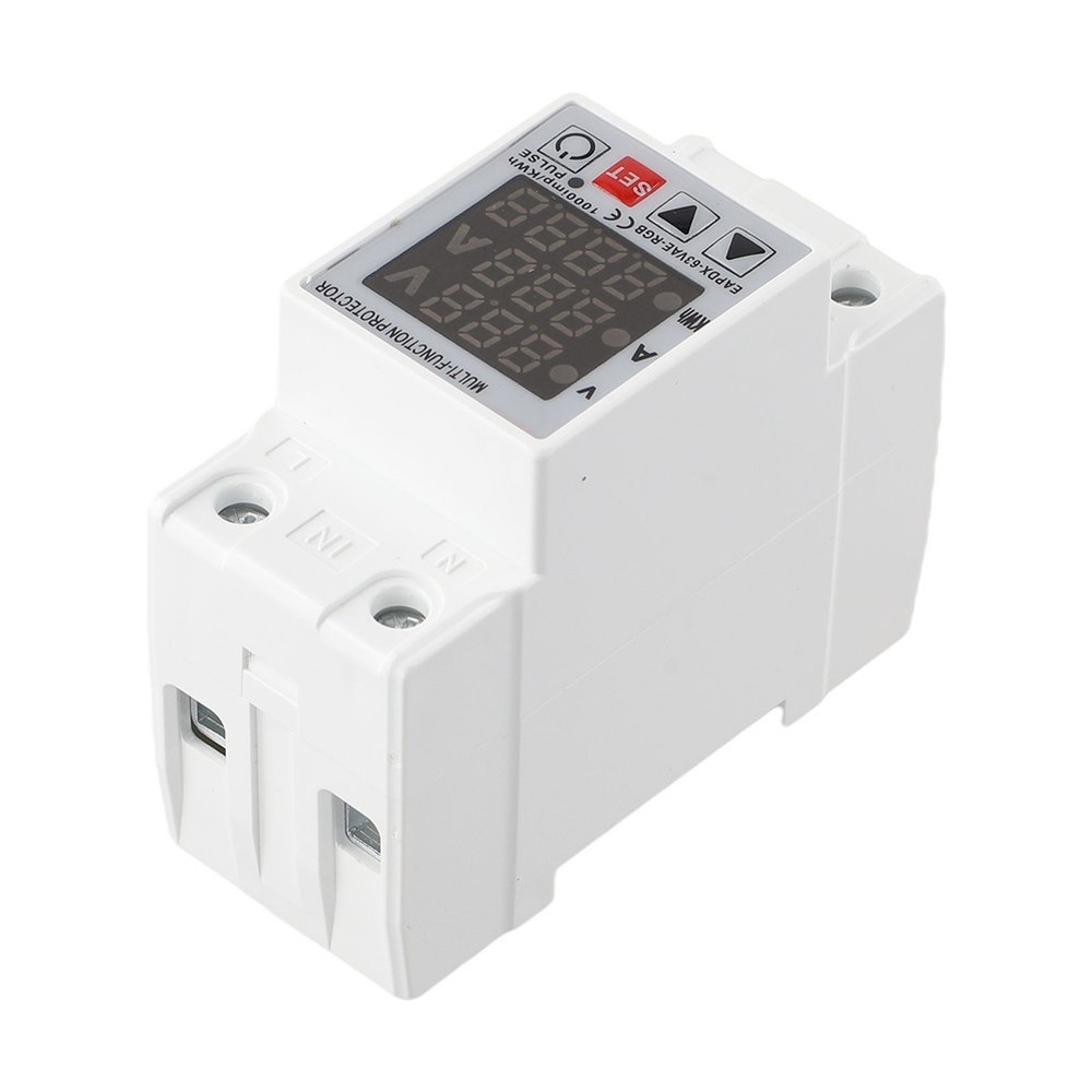 63A Adjustable Voltage Protector Relay for Din Rail with Display Function