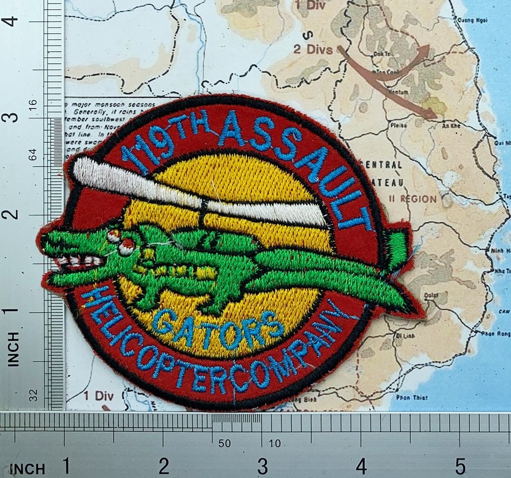 Patch , 119th AHC Patch Gators , 119th Assault helicopter co patch , AHC , p2-18