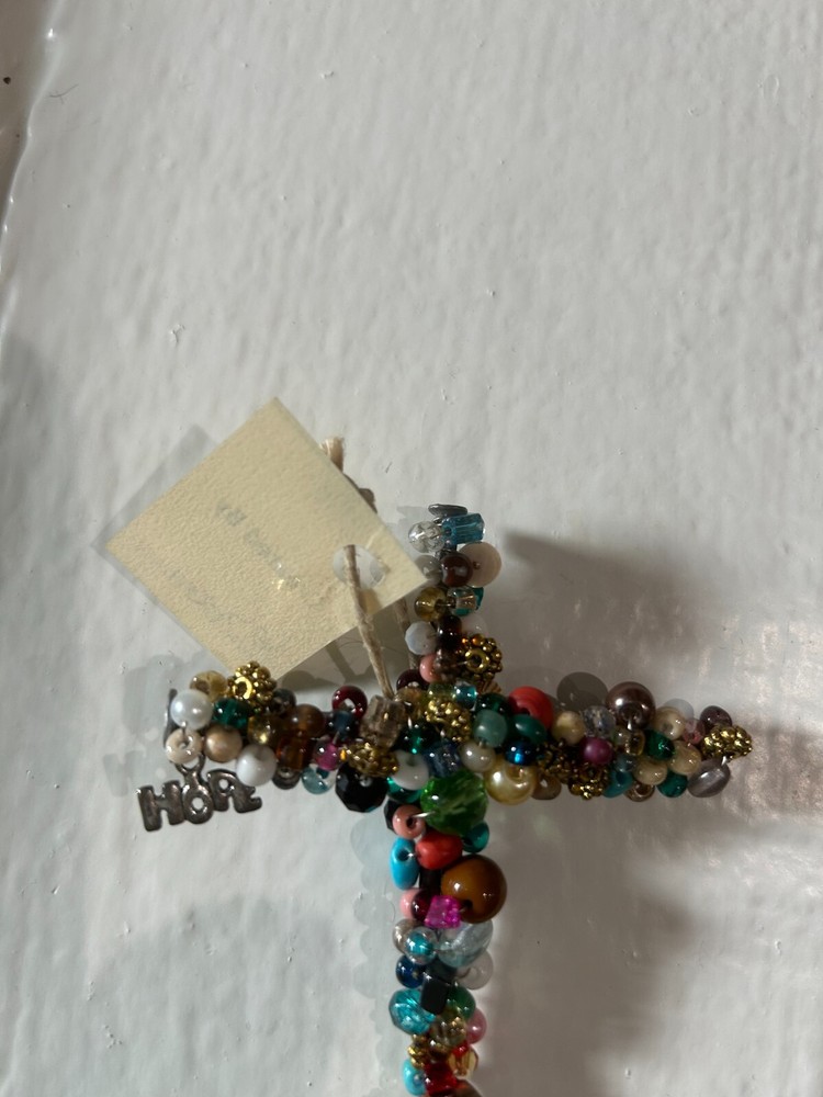 Medium Beaded Crosses Size 3.5x3 Multi-colors.
