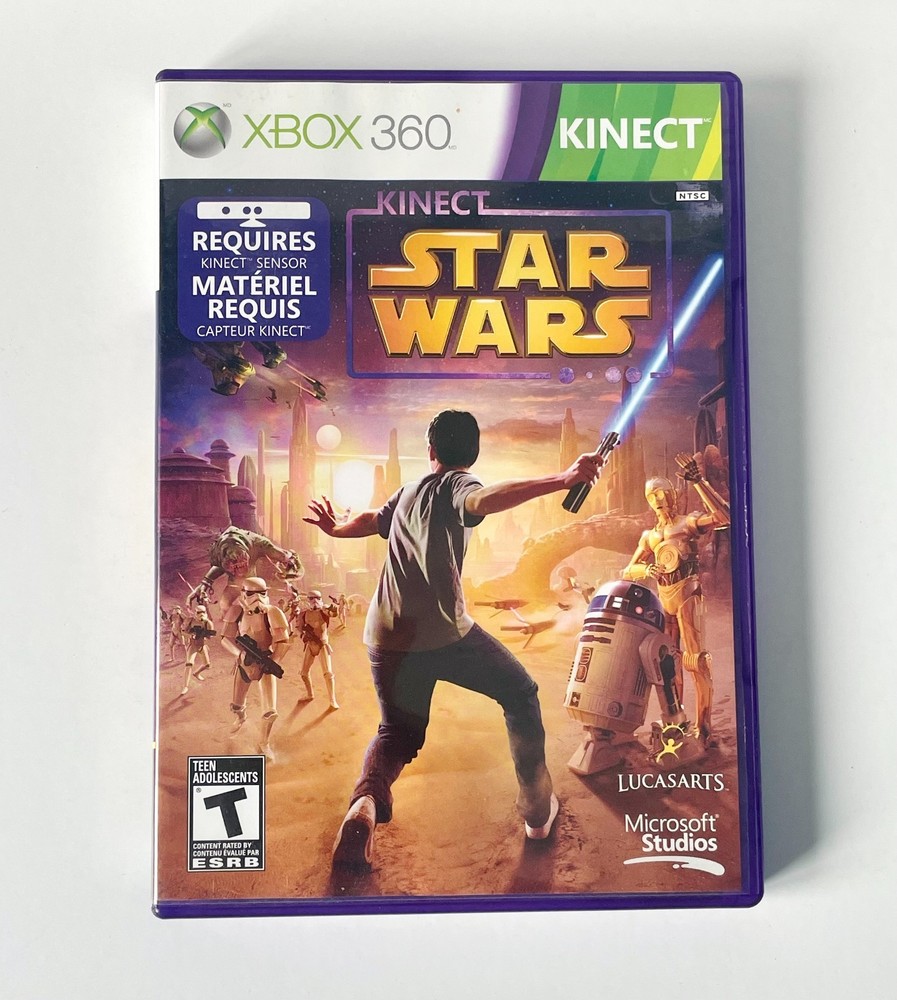Microsoft 1414 Xbox 360 Kinect Sensor + Harry Potter Kinect + Kinect Star Wars
