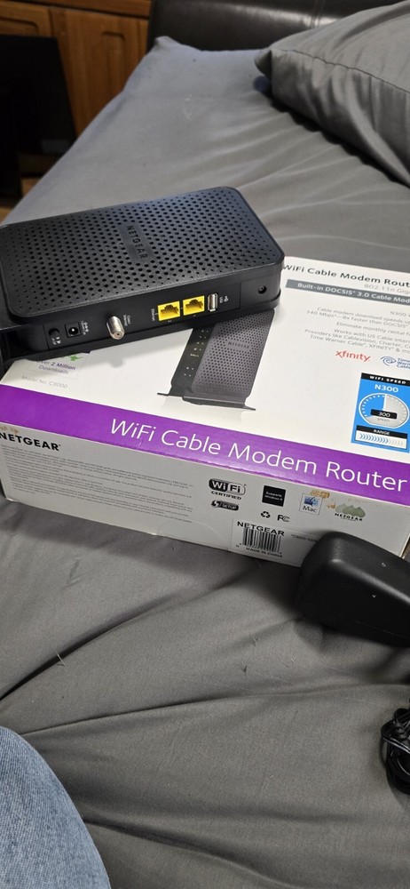 Netgear N300 Wireless Cable Modem Router C3000