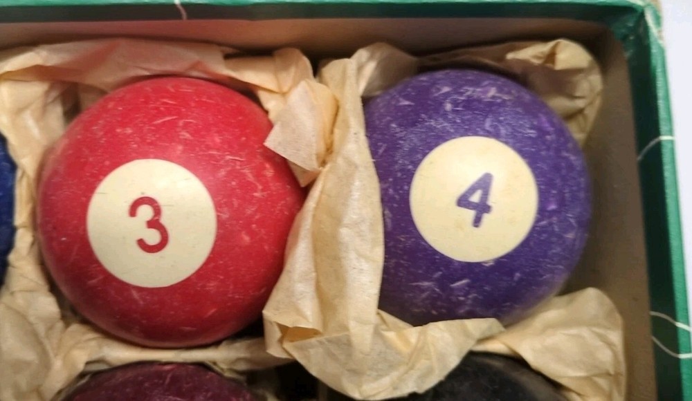 vintage billiard ball set